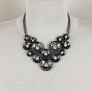 Hematite & Crystal Stone Necklace
